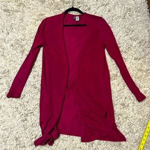 Raspberry coloured cardigan brand divided size sm